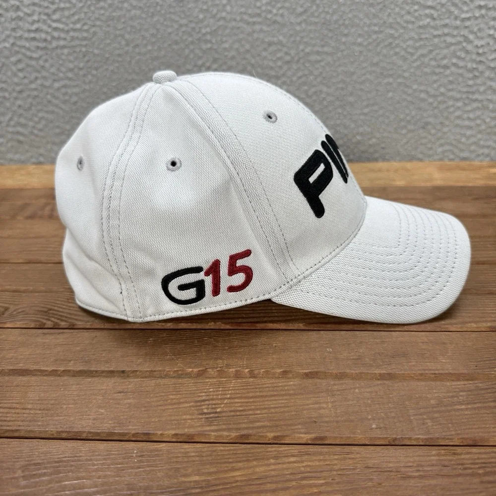 Ping Golf Hat Adult Gray Fitted Cap G15 Golf Irons Embroidered Bamboo Blend Mens